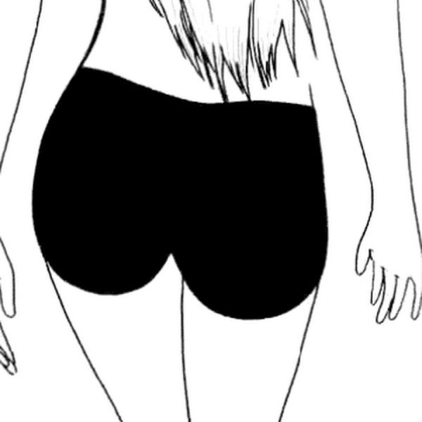 Попа рисунок