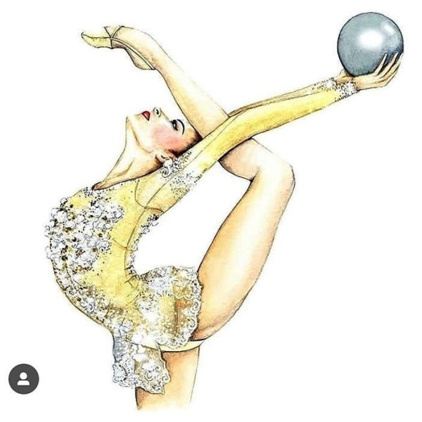 Нарисовать гимнастку