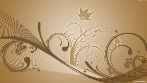 Бежевый фон с узорами