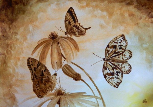 Картина бежевые тона