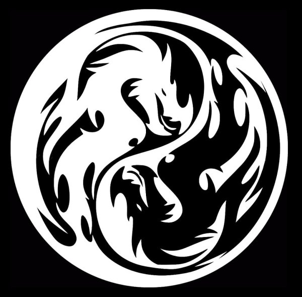 Рисунки для срисовки Инь Янь