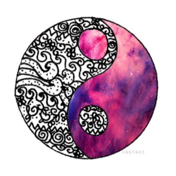 Инь Янь рисунок