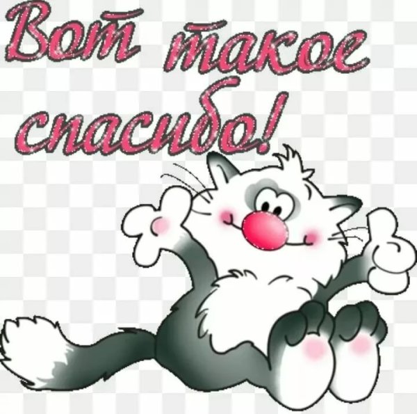 Стикер спасибо