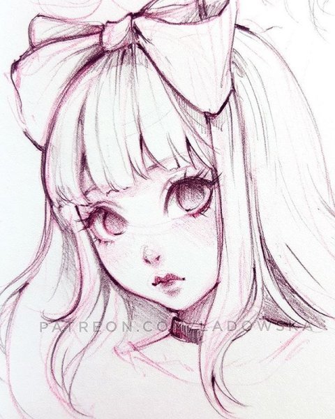 Аниме карандашом красивые