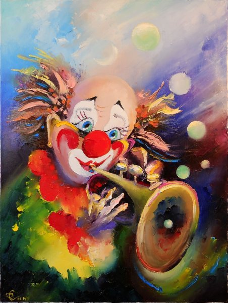 Вадим Столяров картины клоуны
