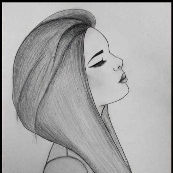 Картинки для срисовки лёгкие девочки