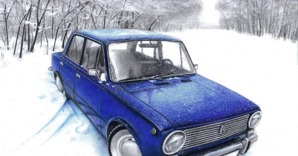 ВАЗ 2101 рисунок