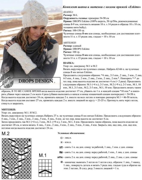 Схема шапка аранами Тамина