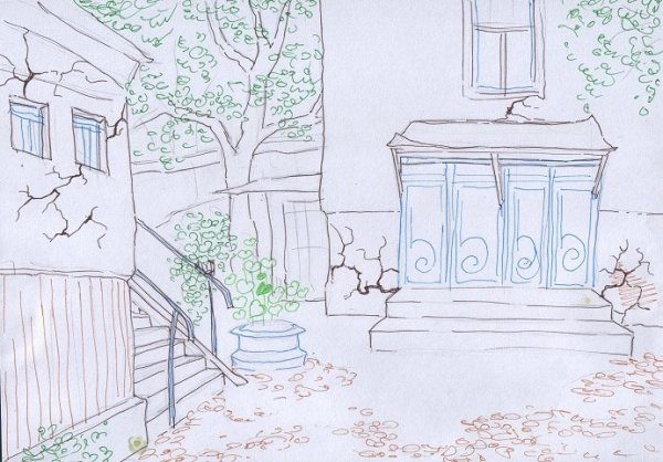 Зарисовка своего двора