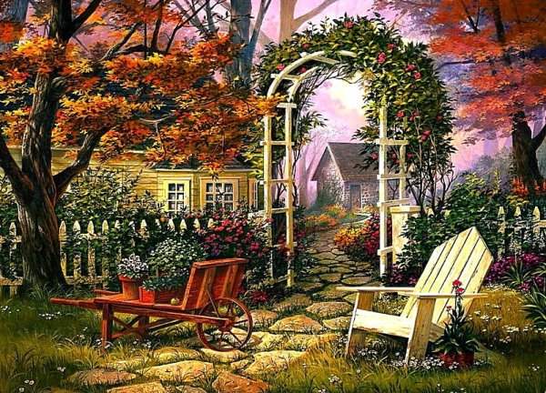 Художник Майкл Хамфрис картины сад