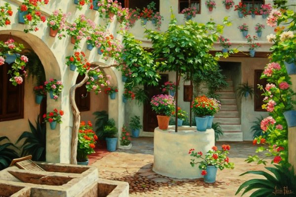 Испания.цветочные Дворики Patio Cordobes