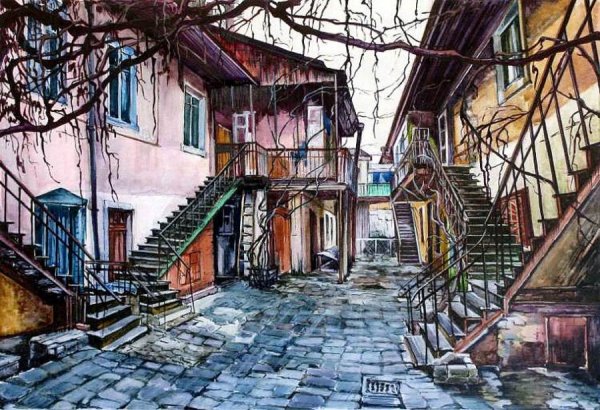 Одесский дворик Посуховский