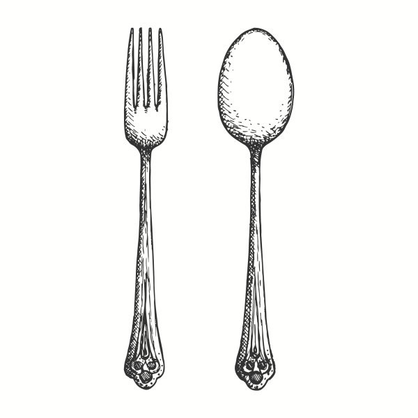Столовые приборы эскиз
