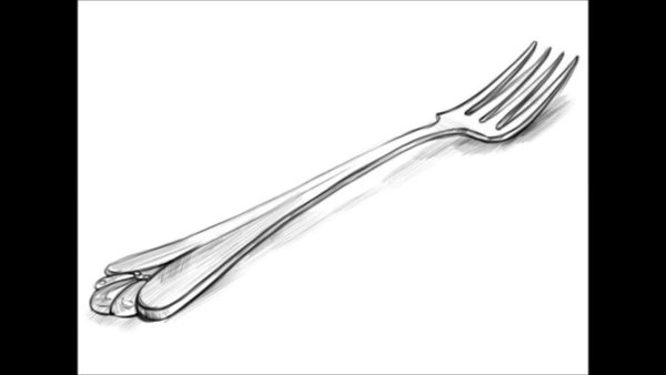 Вилка раскраска