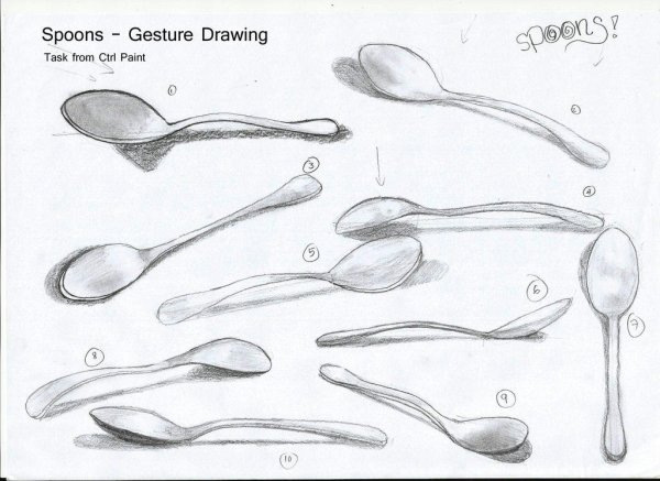 Столовая ложка раскраска