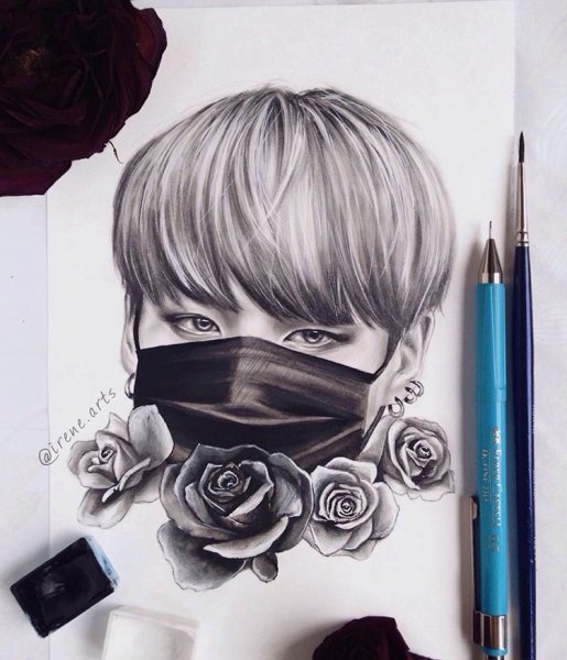 BTS Pencil Art