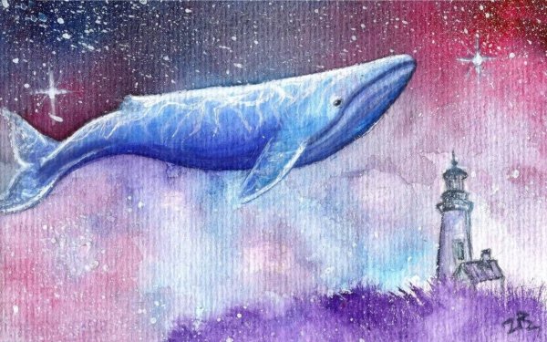 Синий кит арт