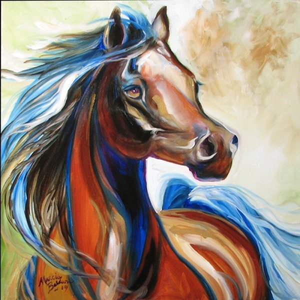Марсия Болдуин картины лошади