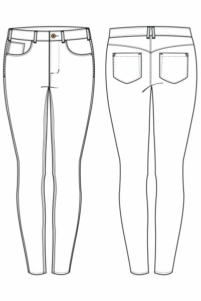 Эскиз джинсов