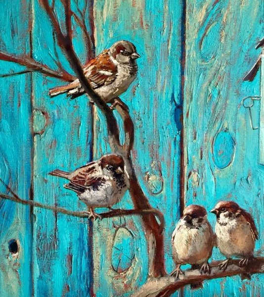 Художница Мария Павлова птички