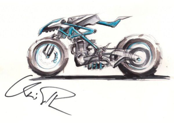 Мотоцикл Хонда CBR 600 рисунок