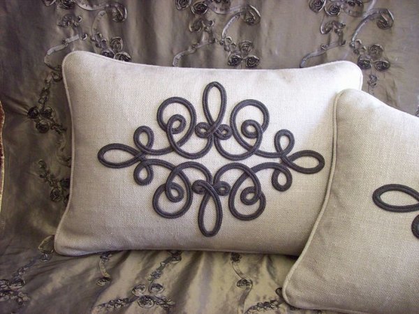 Декоративная вышивка шнуром