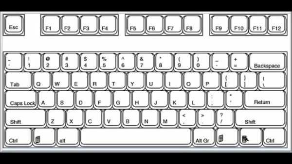 Иконки кнопок клавиатуры