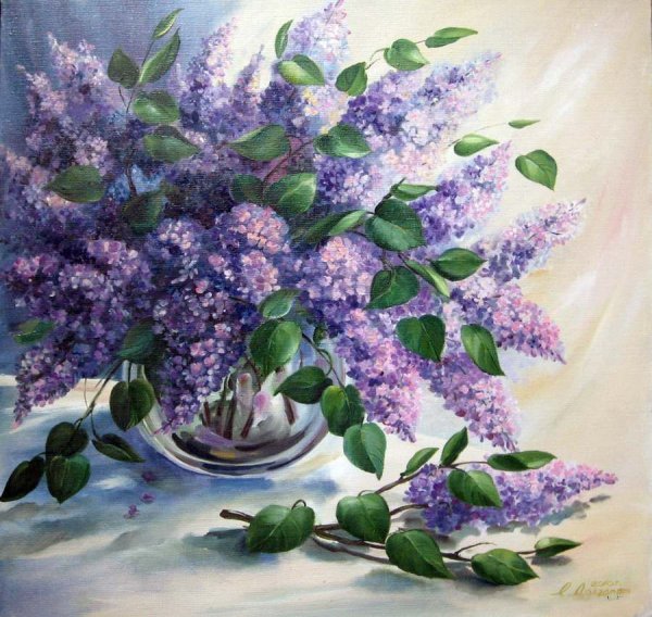 Картины Нелли Новицкая сирень