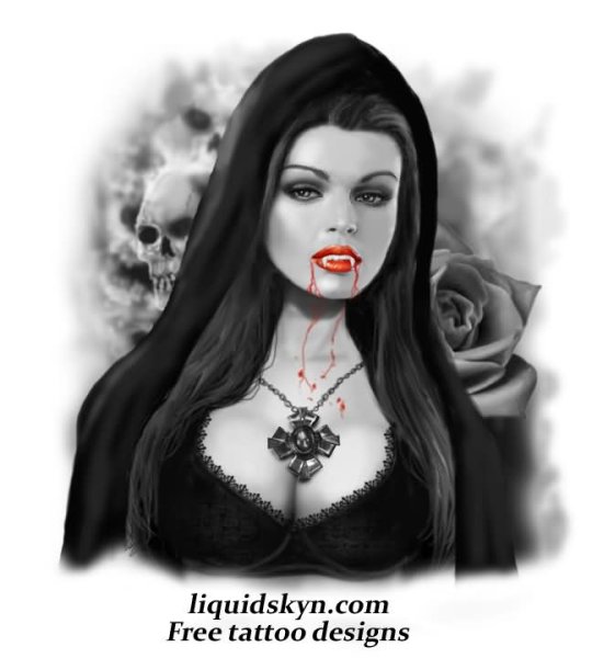 Вампирша эскиз