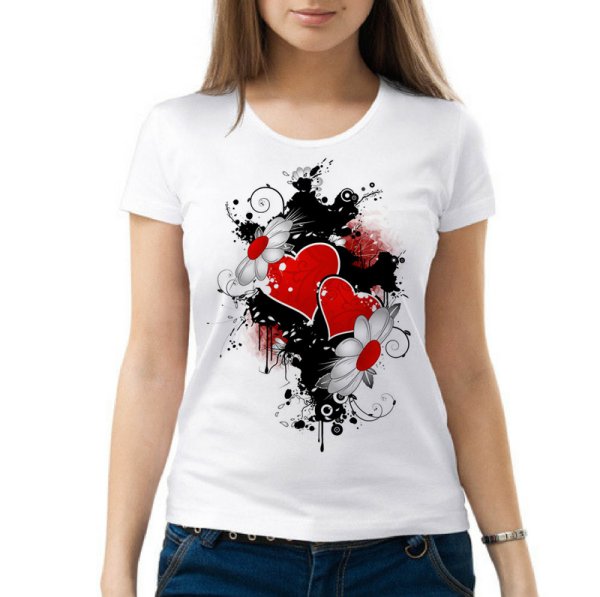 Принт на женскую футболку