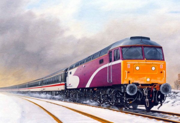 Поезд рисунок