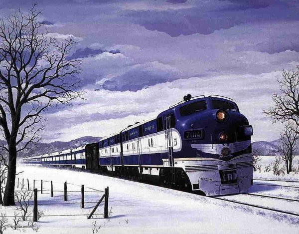 Рекламное картина поездов