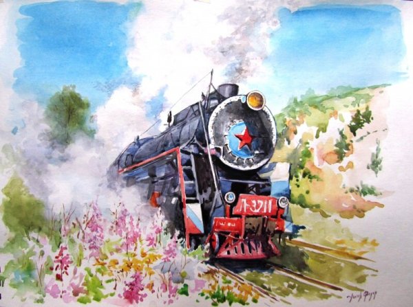 Федор Усачев художник акварелист