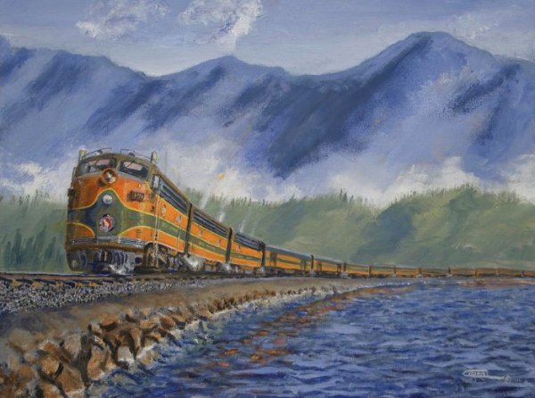 Живопись поезда современные