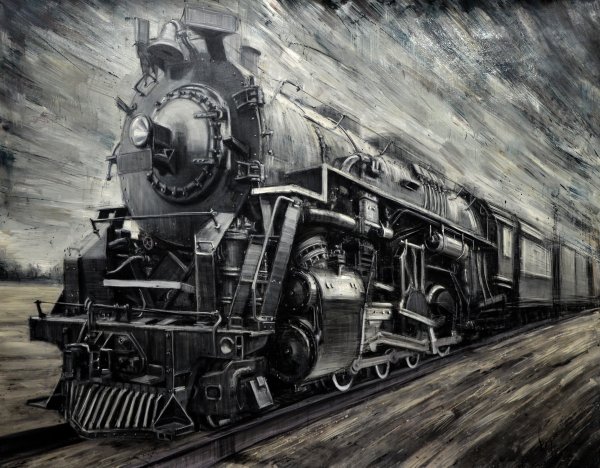 Стимпанк паровоз