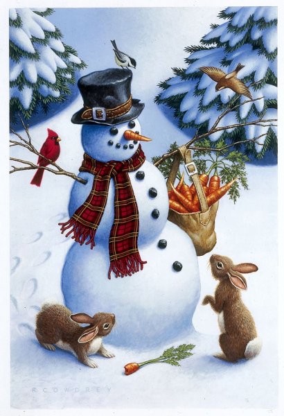 Новогодний Снеговик