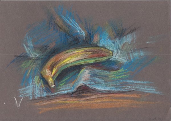 Рисование мелками на бумаге