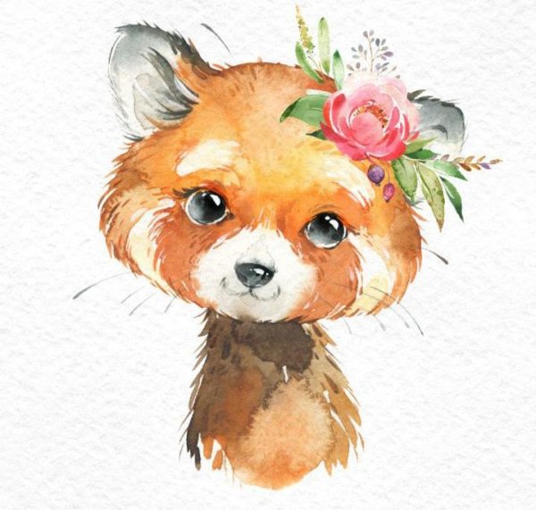 Акварельные зверята