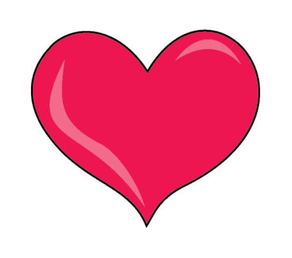 Сердечки мультяшные