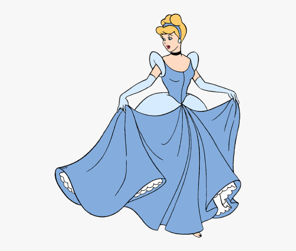 Сказочное бальное платье нарисованное