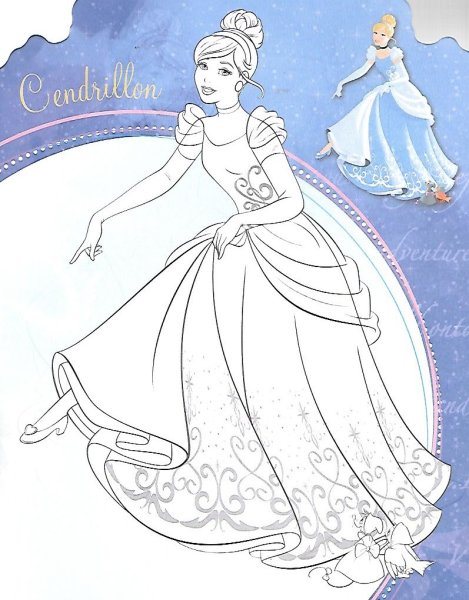 Рисования принцессы Золушка