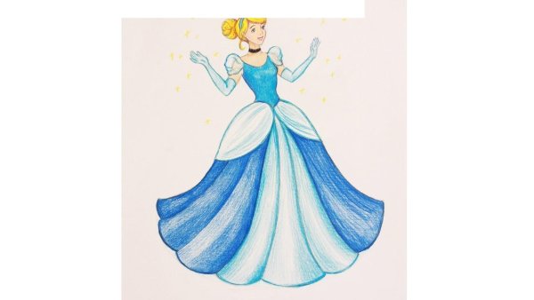 Эскиз платья Золушки