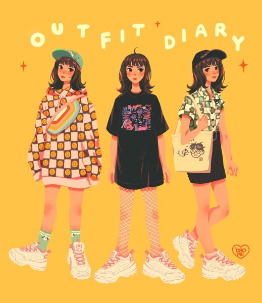 Арт в стиле инди КИД