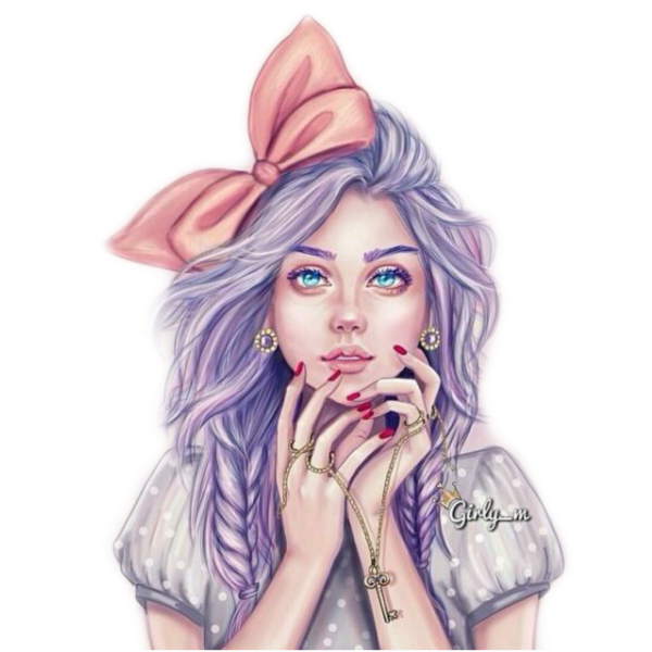 Красивые мультяшные девочки