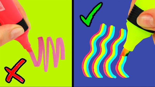 Лайфхаки для рисования фломастерами