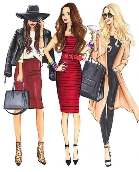 Модные рисунки