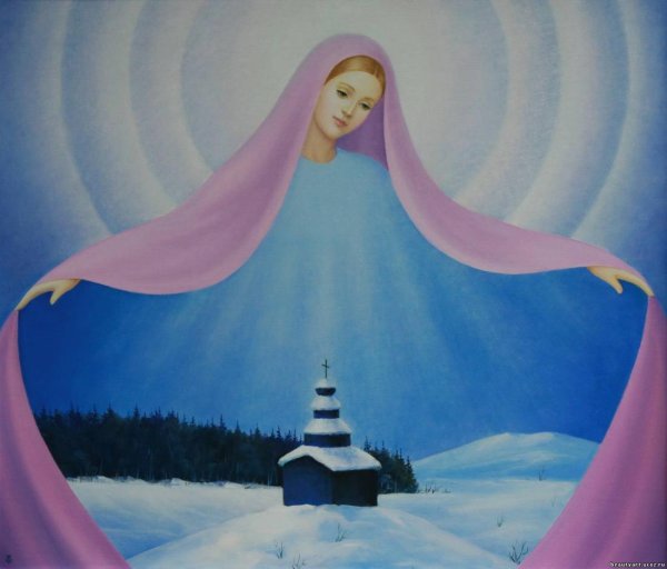 Покров Пресвятой Богородицы картина