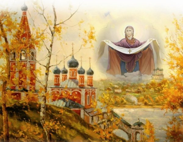 Покрова Богоматери живопись
