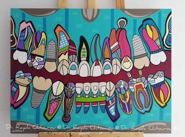 Поп арт зубы