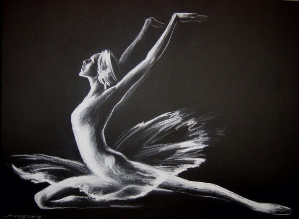 Красивые рисунки танцовщиц